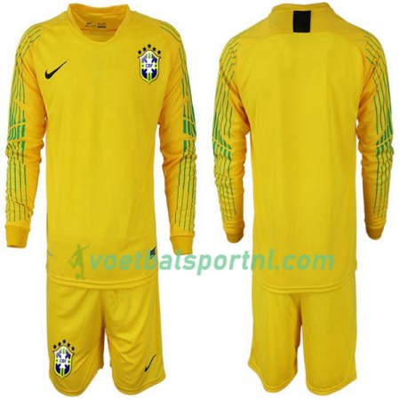 Brazilië Kind Thuis Tenue WK voetbal 2018 L/S